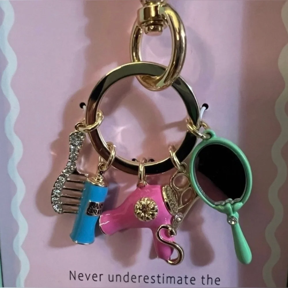 TRUE TO FORM Hair Stylist Cosmetologist Aesthetician Keychain Bag Charm NEW NWT